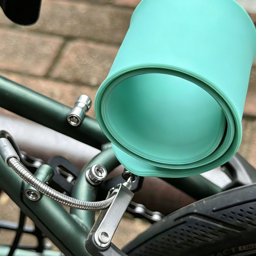 Cycling Commute In Rain - Folding Bike Mudguard Telescopic Fender Shield