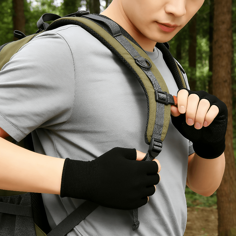 Black Knit Half Finger Gloves, - огляд і ціна Cycling To Work