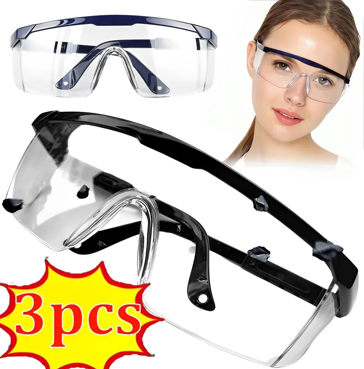 3Pcs Anti-Splash Work Safety G - огляд і ціна Cycling To Work