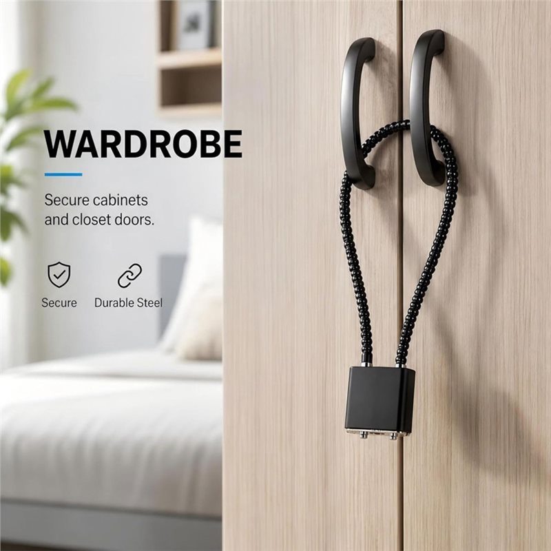 SHGO-2Pcs 15 Inch Steel Lock K - огляд і ціна Cable Lock Flexible
