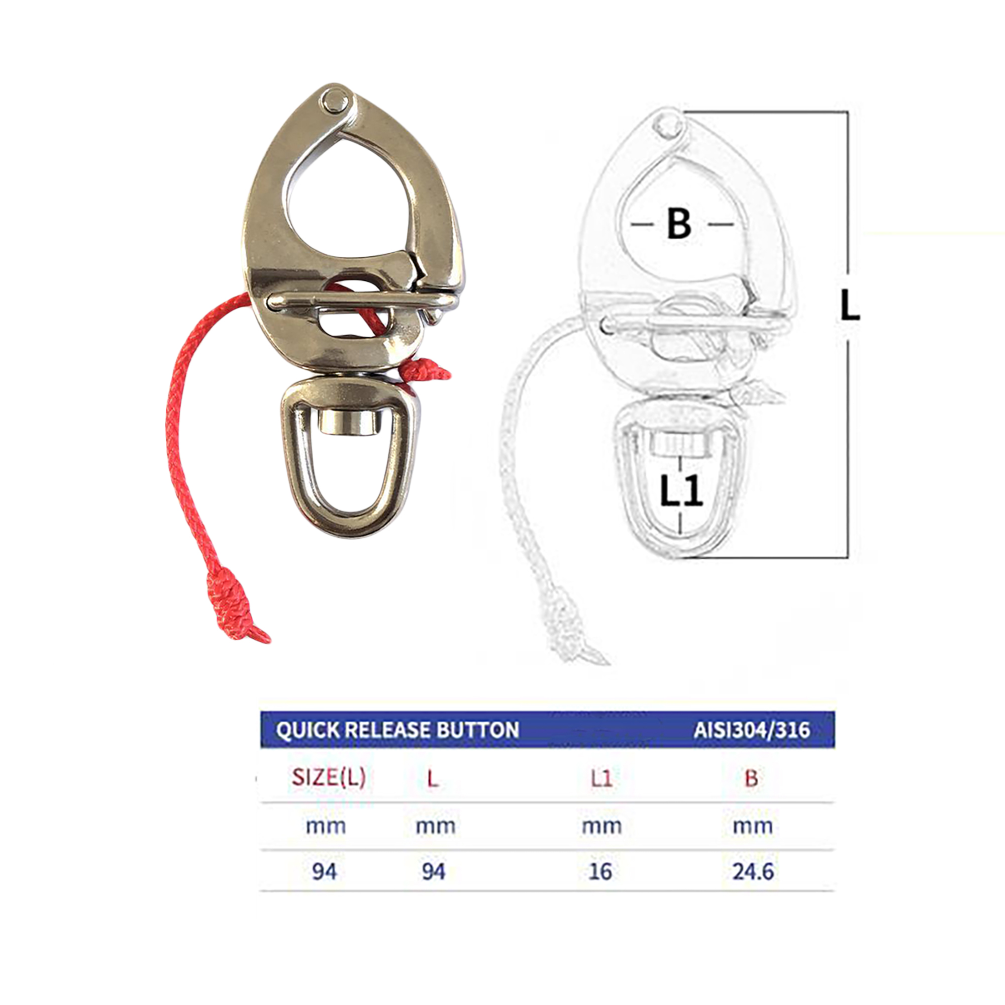 314 Stainless Steel Sweden Nau - огляд і ціна Chain Lock Combination